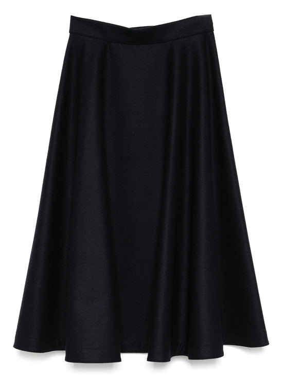 Celine Navy Wool Skirt in navy back