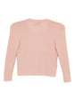 Pink Cropped Knit Cardigan