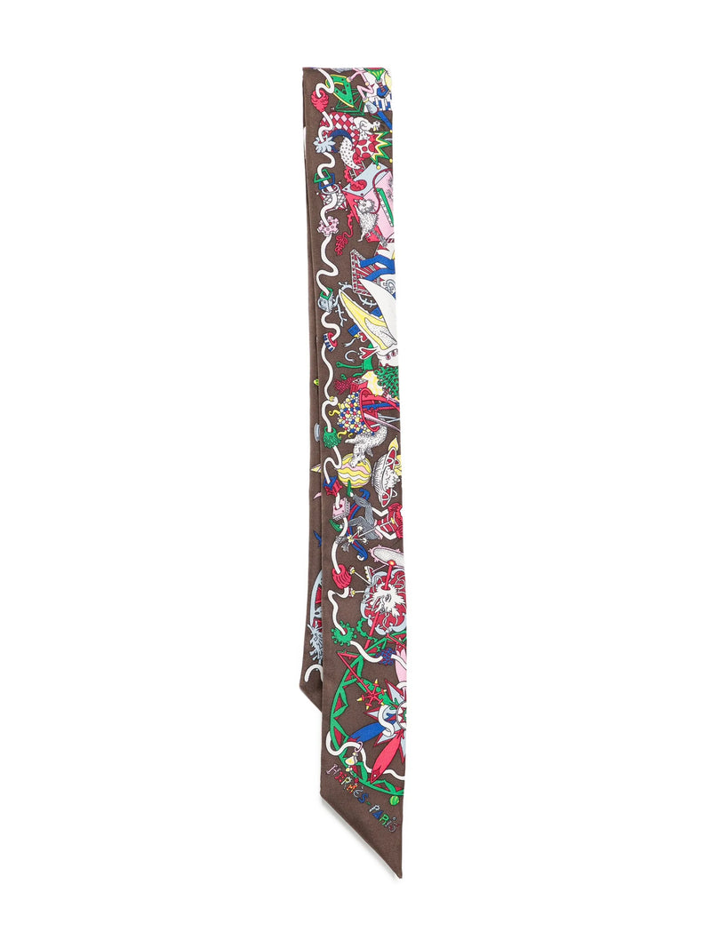 La Folle Parade Silk Twilly