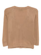 Beige Cropped Knit Cardigan