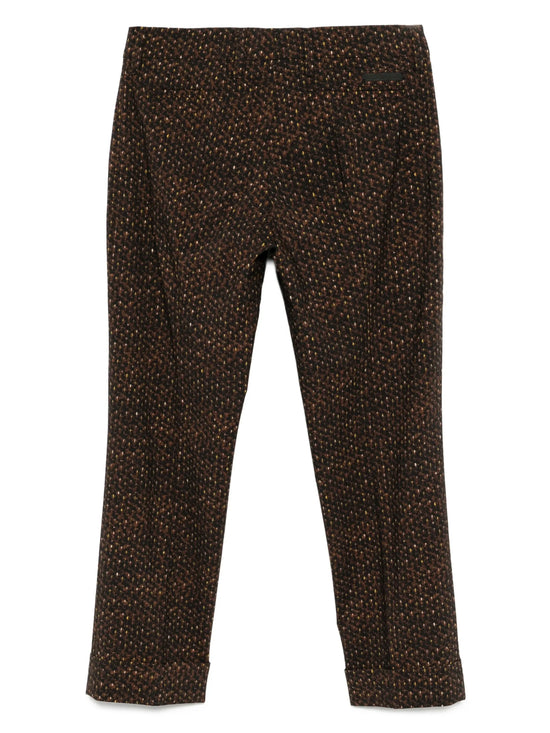 Printed Cropped Trousers
