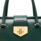Turnlock Top Handle Bag Emerald
