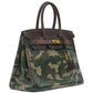 Birkin 35 Customised Camouflage Ebene GHW