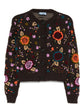 Embroidered Shetland Floral Cardigan