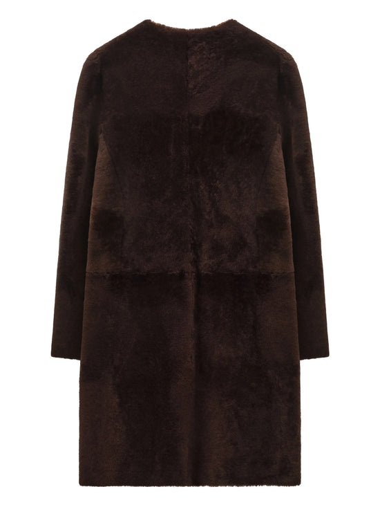 Marni Brown Shearling Coat