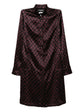 Patterned Shirt Dress