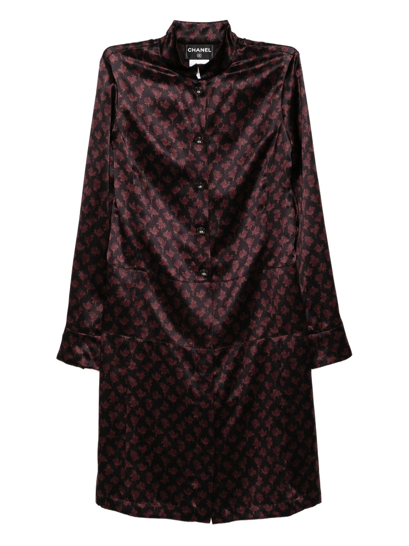 Patterned Shirt Dress