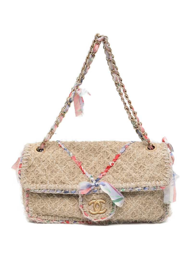 2010 Straw Country Flap Bag