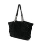 Quilted Gentle Boy Black Shopping Tote