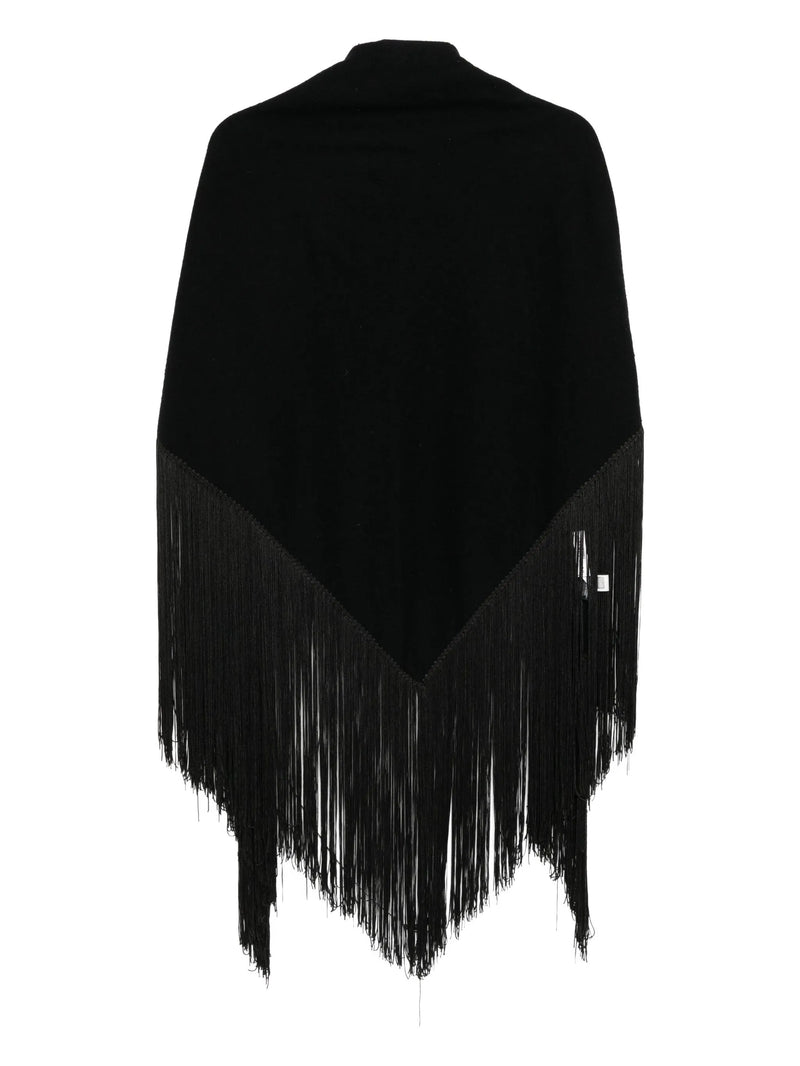 Black Fringe Shawl