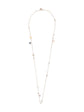 Hermès Ex Libris Long Necklace in silver