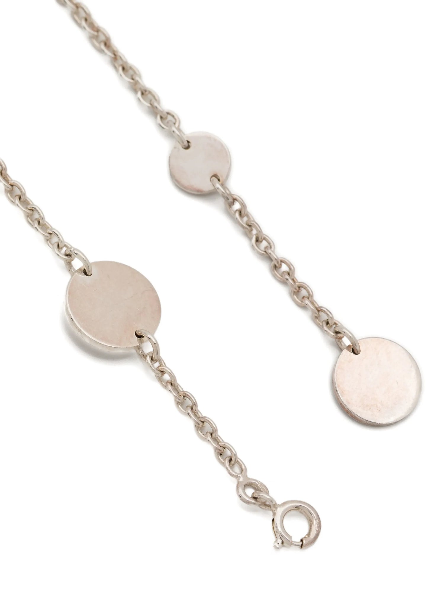 Hermès Ex Libris Long Necklace in silver