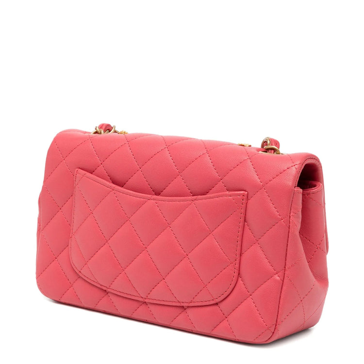 Chanel Classic Studded Flap Bag in Pink