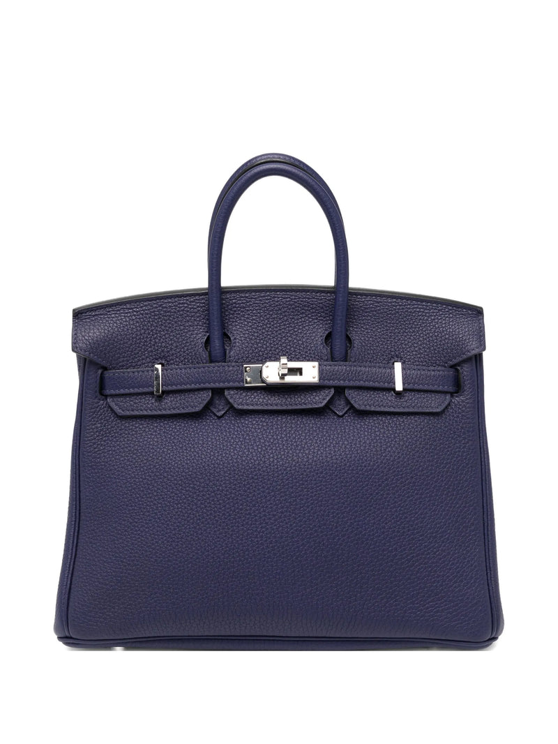 Birkin 25 Retourne Blue Sapphire Togo PHW