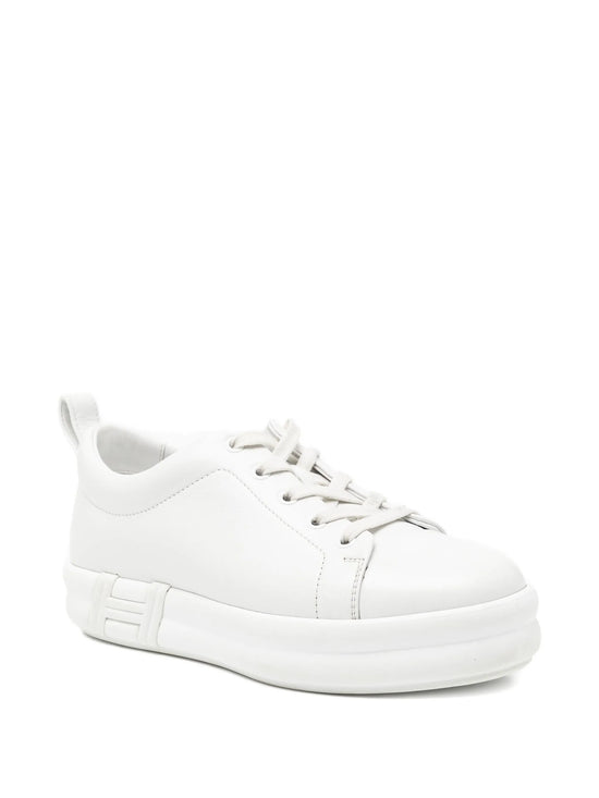 White Happy Sneakers