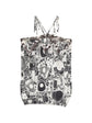 Monochrome Printed Silk Halterneck Top