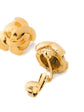 CC Gold Clip-On Round Earrings