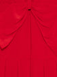 Bow Detailing Red Dress