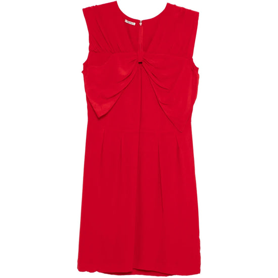 Bow Detailing Red Dress