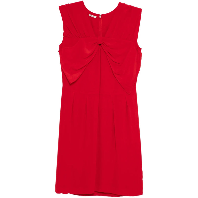 Bow Detailing Red Dress