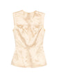 SS 2007 Cream Sleeveless Silk Top