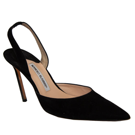 Manolo Blahnik Black Slingbacks