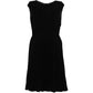 Black Pleated Midi Dress - view 2