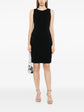 Black Wool Sleeveless Sheath Dress - view 2