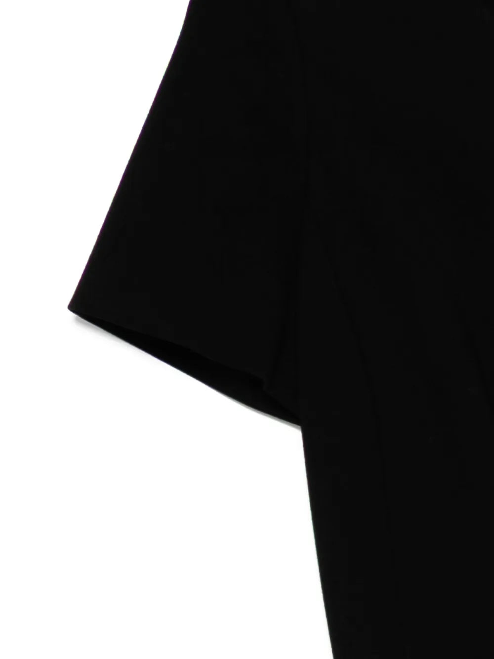 Black V-Neck Short Sleeve Dress - view 3
