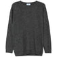 Grey Crew Neck Cashmere Sweater