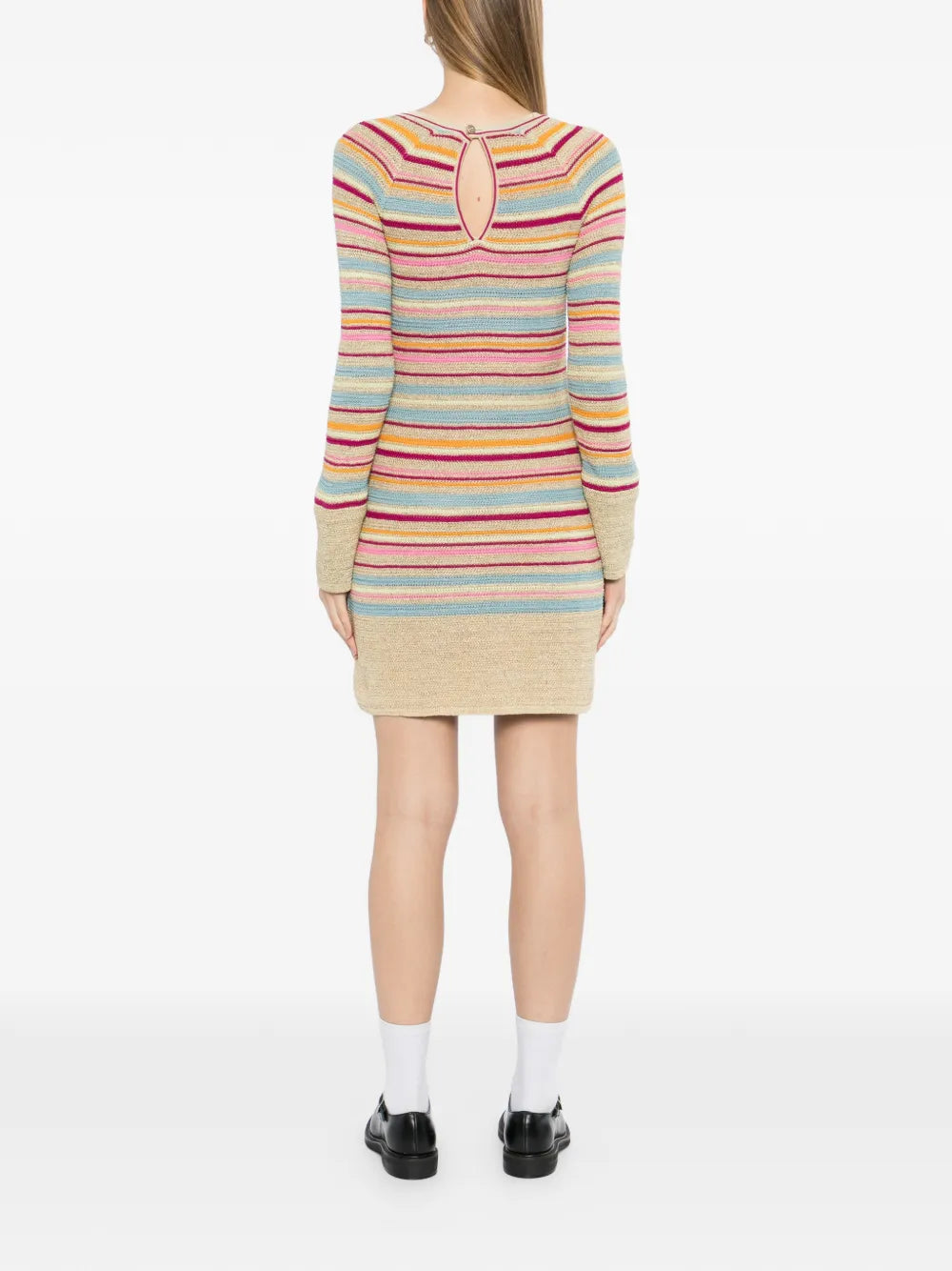 Resort 2011 Striped Crochet-Knit Dress - view 4