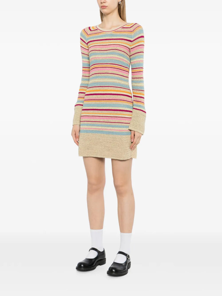Resort 2011 Striped Crochet-Knit Dress - view 3