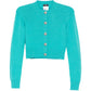 2014 Turquoise Cashmere Cardigan - CHANEL