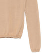 Beige Crew Neck Knit Sweater - view 3