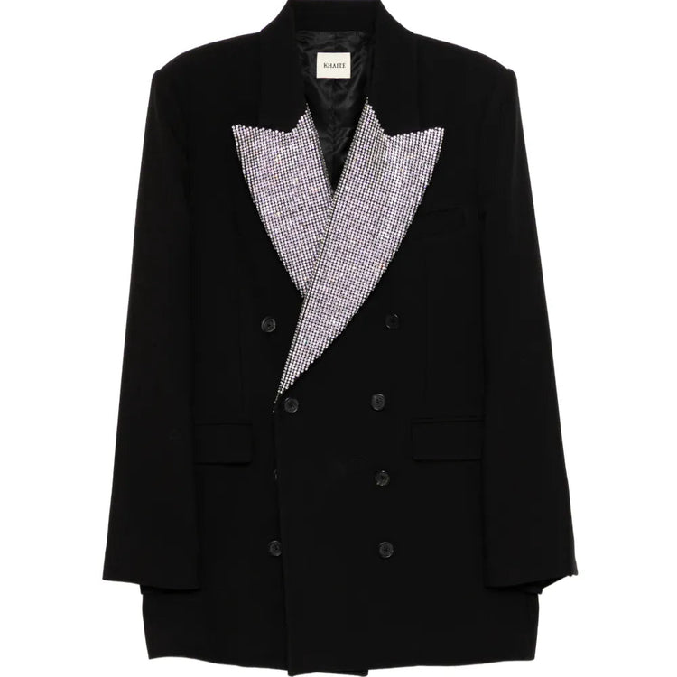 Khaite Balton Crystal Double-Breasted Blazer - KHAITE