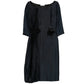 Charcoal Silk Pleated Dress