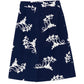 Navy Poplin Fan Print A-Line Skirt - view 2