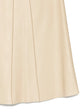 Cream Leather A-Line Skirt - view 3