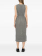 Sleeveless Linen CC Chain Belt Maxi Dress - view 4