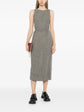 Sleeveless Linen CC Chain Belt Maxi Dress - view 2