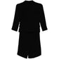 Black Tailored Skirt Suit Set - view 2