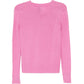 Pink V-Neck Cashmere Sweater - view 2
