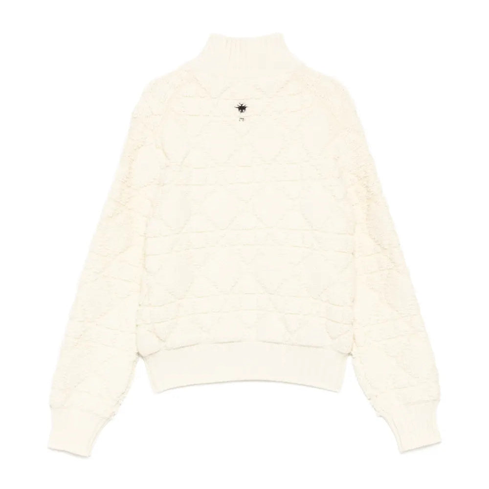 Macrocannage Zipped Cardigan - view 2