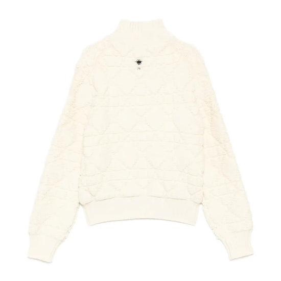 Macrocannage Zipped Cardigan - view 2