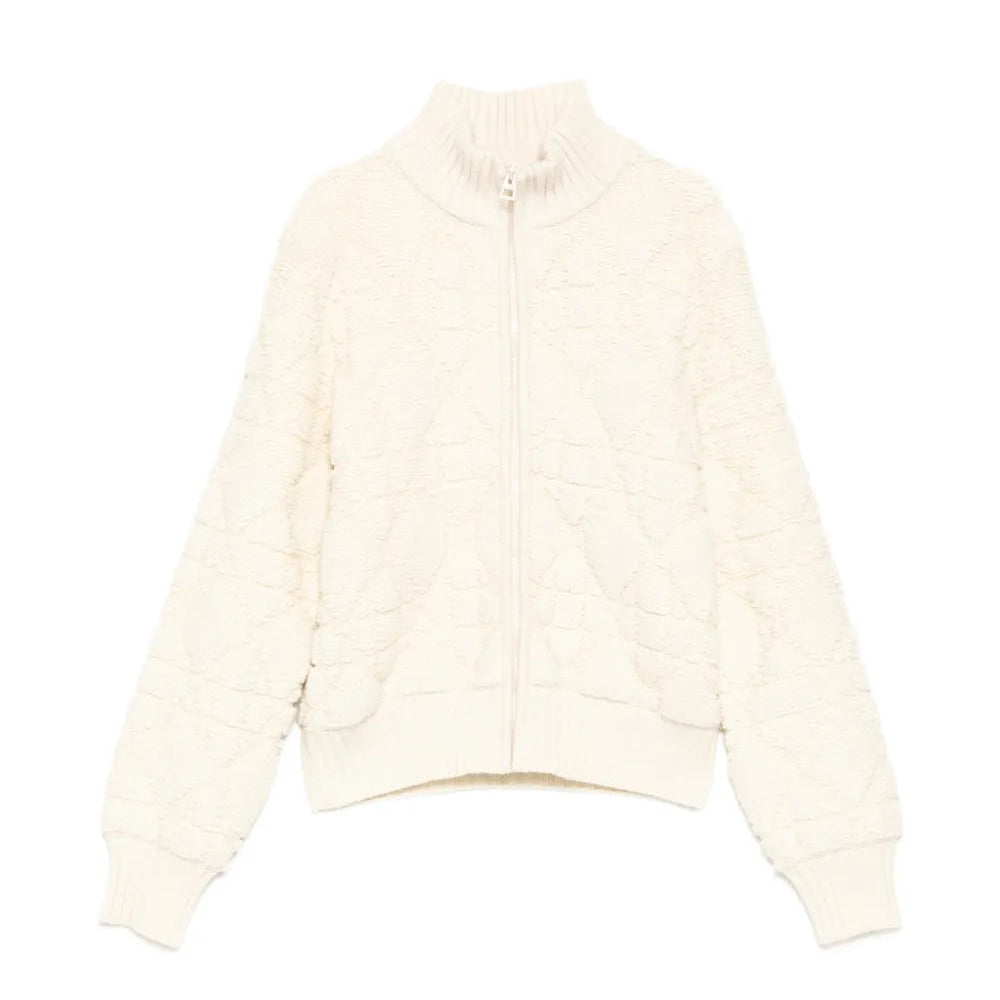 Macrocannage Zipped Cardigan - Christian Dior