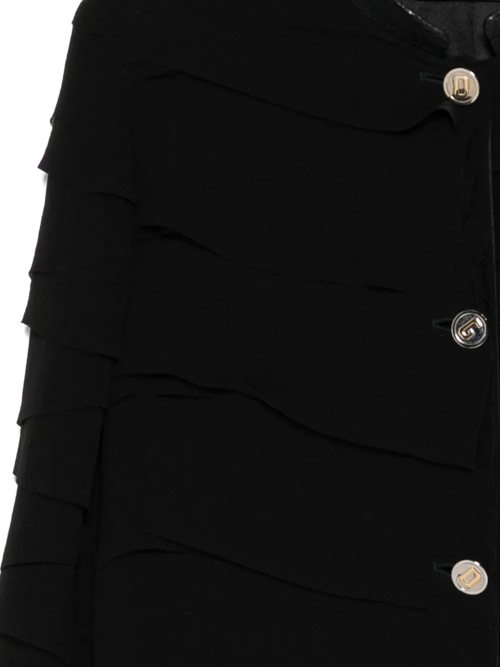 Silk Coat with Snakeskin Trim - view 3
