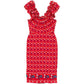 Floral Silk Ruffled Dress - Christian Dior