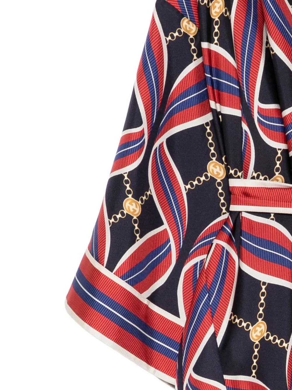 Silk Printed Kimono & Trousers Set - view 3
