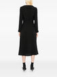 Triomphe Jacquard Silk Wrap Midi Dress - view 4