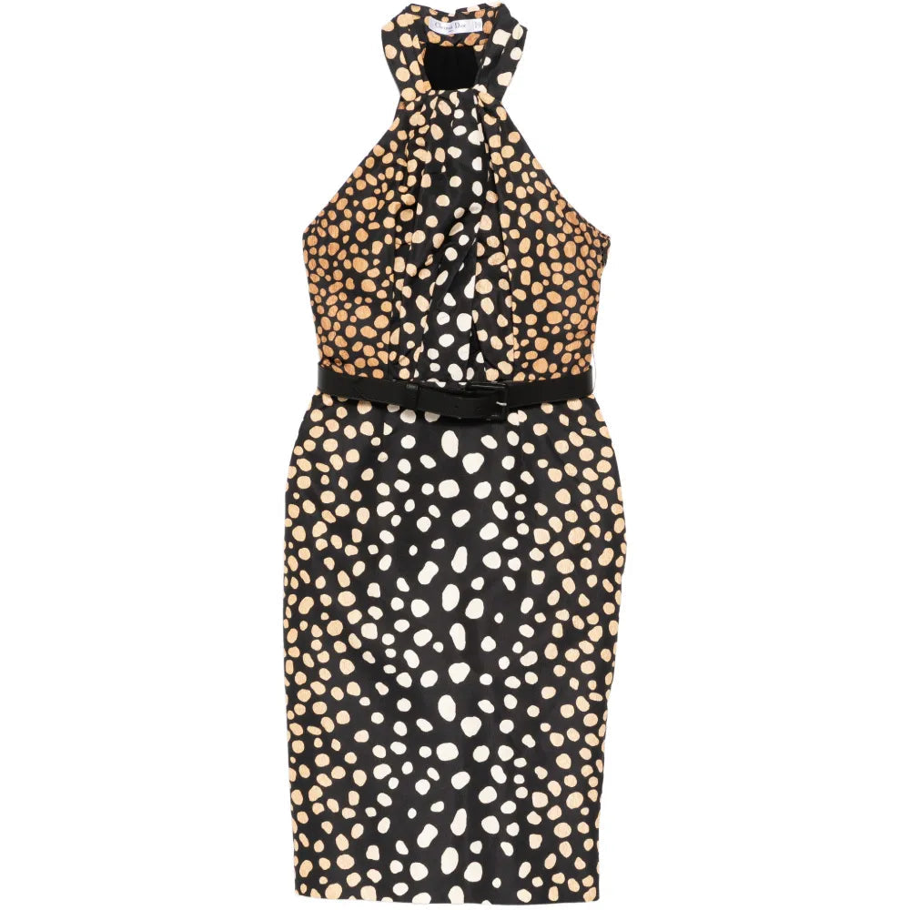 2009 Polka Dot Silk Halterneck Dress - Christian Dior